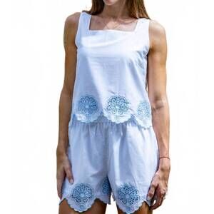 NEW ISLAPAYAL porto top in white